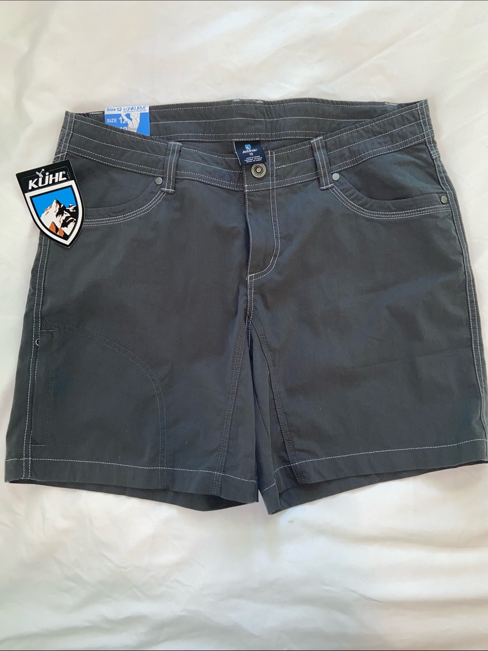 KUHL Curve Womans Hiking Charcoal Gray Shorts size 12